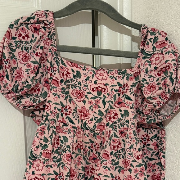 Nordstrom Floral Pink Puff Sleeve Top - Picture 2 of 7